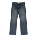 INDIGO LOW-WAIST FLARE DENIM BOOTCUT JEANS