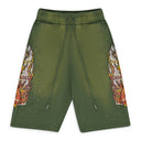 GREEN FLAME GLASS SWEATSHORTS