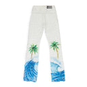 MULTICOLOR HUSK STRAIGHT-FIT JEANS