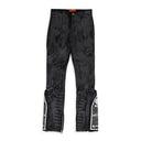 BLACK MRDR MOTO STRAIGHT-FIT JEANS