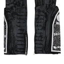 BLACK MRDR MOTO STRAIGHT-FIT JEANS