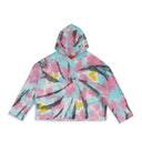BLACK MELDED THERMAL PULLOVER HOODIE