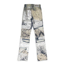 BLUE METAL LACE RELAXED-FIT JEANS