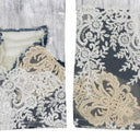 BLUE METAL LACE RELAXED-FIT JEANS