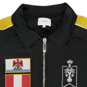 BLACK LE SOLEIL SATIN BOMBER