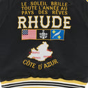 BLACK LE SOLEIL SATIN BOMBER