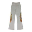 GRAY FLAME GLASS SWEATPANTS