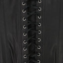 BLACK WINDOW LONGLINE CORSET