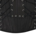 BLACK WINDOW LONGLINE CORSET