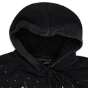 BLACK FLAMES GLASS HOODIE