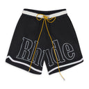 BLACK BASKETBALL SWIM TRUNKS