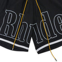 BLACK BASKETBALL SWIM TRUNKS
