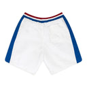 WHITE CHEVRON TRACK SHORTS