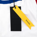 WHITE CHEVRON TRACK SHORTS