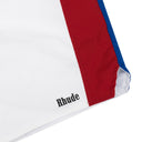 WHITE CHEVRON TRACK SHORTS