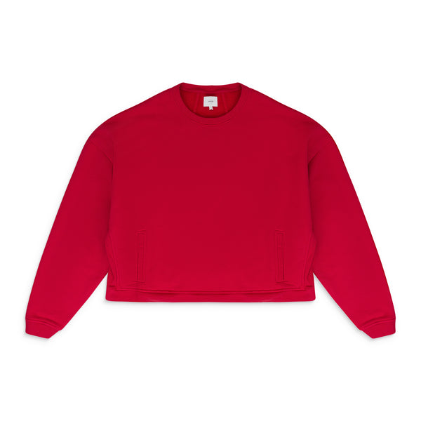 RED CREWNECK SWEATSHIRT