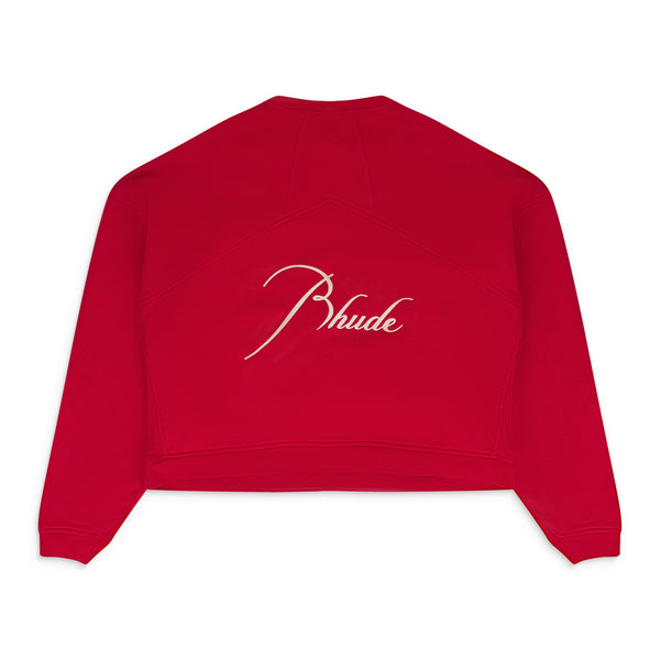 RED CREWNECK SWEATSHIRT