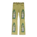 TAN GARDEN GLASS THORNED PANTS