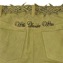 TAN GARDEN GLASS THORNED PANTS