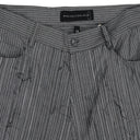 GRAY EXPOSED SEAM MID LENGTH SHORTS