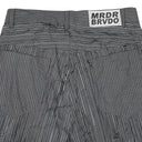 GRAY EXPOSED SEAM MID LENGTH SHORTS