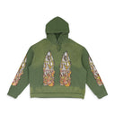 GREEN FLAME GLASS HOODIE