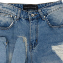 BLUE MULTIPOCKET RELAXED-FIT JEANS