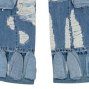 BLUE MULTIPOCKET RELAXED-FIT JEANS