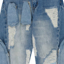 BLUE MULTIPOCKET RELAXED-FIT JEANS