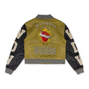 MUSTARD NAMESAKE VARSITY JACKET