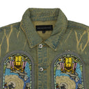 BLUE UNFURLED DENIM JACKET