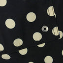 BLACK LOGO POLKA DOT SWIM TRUNKS