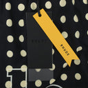 BLACK LOGO POLKA DOT SWIM TRUNKS