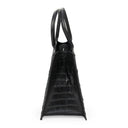 BLACK ARCH TOTE XL MESSENGER BAG