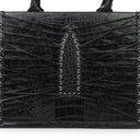 BLACK ARCH TOTE XL MESSENGER BAG