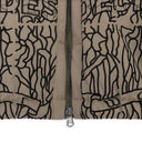 GRAY EMBROIDERED BOMBER