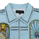 BLUE ETERNITY LEATHER JACKET