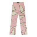 GRAY AMALGAMATED LEATHER PANTS