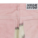 GRAY AMALGAMATED LEATHER PANTS