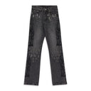 BLK CENTRALIZED HARDWARE STRAIGHT-FIT JEANS