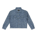 INDIGO WOVEN TRUCKER JACKET