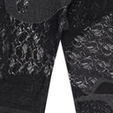 BLACK BORO GRID STRAIGHT JEANS