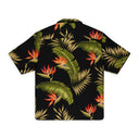 BLACK SNAP HAWIIAN BUTTON-DOWN SHIRT