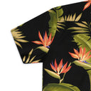 BLACK SNAP HAWIIAN BUTTON-DOWN SHIRT
