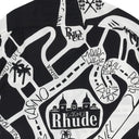 BLACK/WHITE STRADA SILK BUTTON-DOWN SHIRT