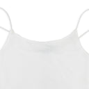 WHITE SHEER RIB KNIT TANK TOP