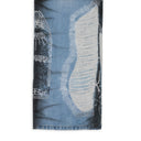 BLUE NOIR STRIPE WIDE-LEG JEANS