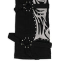 BLACK WINGED LOGO BONDAGE STRAIGHT-FIT JEANS