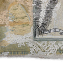 TAN OVERDYED LACE WIDE-LEG JEANS