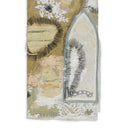 TAN OVERDYED LACE WIDE-LEG JEANS